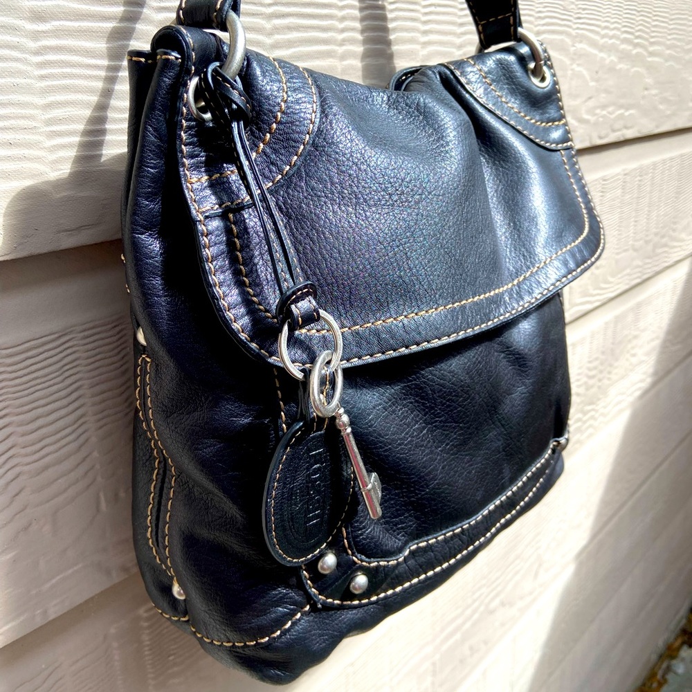 Fossil - Black Leather Bag